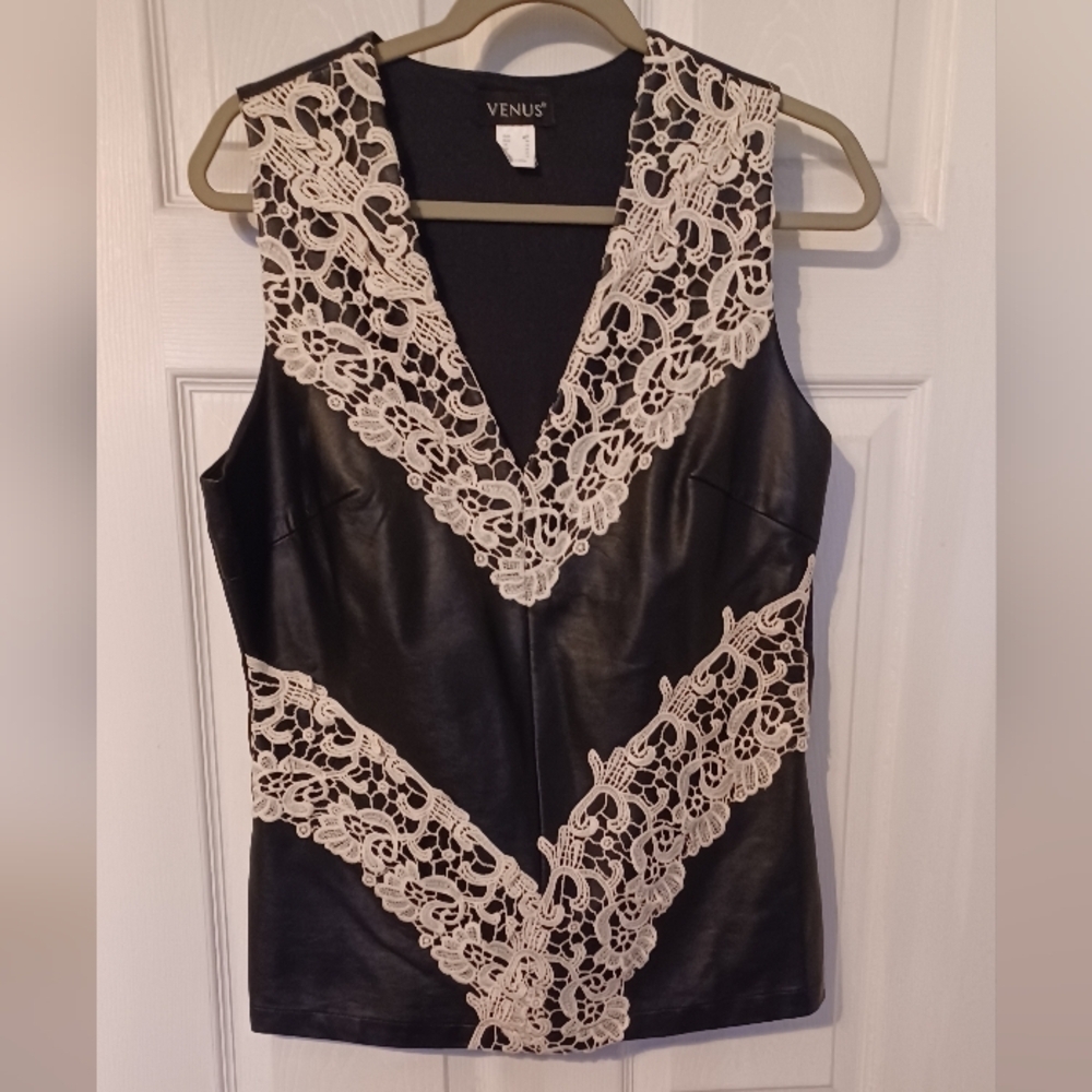 Venus Faux Leather Vest